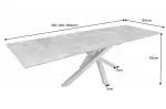 Jídelní stůl MARVELOUS WHITE 180-220-260 CM keramika rozkládací Jídelní stůl MARVELOUS WHITE 180-220-260 CM keramika rozkládací