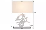 Stolní lampa WAVE 60 CM béžová masiv teak Stolní lampa WAVE 60 CM béžová masiv teak