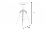 Barová stolička INDUSTRIAL 80 CM stříbrná Barová stolička INDUSTRIAL 80 CM stříbrná