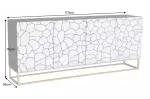Komoda VULCANO MOSAIK 177 CM masiv mango - hnědá/černá Komoda VULCANO MOSAIK 177 CM masiv mango - hnědá/černá