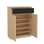 Botník Simplicity 209 jackson hickory/černý mat Botník Simplicity 209 jackson hickory/černý mat