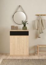 Botník Simplicity 209 jackson hickory/černý mat Botník Simplicity 209 jackson hickory/černý mat