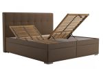 Postel Tristan 160x200 hnědá Postel Tristan 160x200 hnědá
