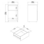 Noční stolek Simplicity 221 jackson hickory Noční stolek Simplicity 221 jackson hickory