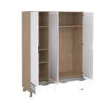 Šatní skříň Iker 709 jackson hickory/bílá Šatní skříň Iker 709 jackson hickory/bílá