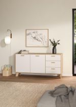 Komoda Iker 715 jackson hickory/bílá Komoda Iker 715 jackson hickory/bílá