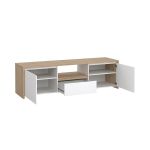 TV stolek Nerea 315 jackson hickory/bílý lesk TV stolek Nerea 315 jackson hickory/bílý lesk