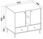 Komoda Tomila 825/2 béžová Komoda Tomila 825/2 béžová