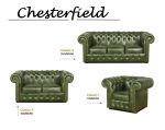 Křeslo Chesterfield Classic 1 kůže zelená Křeslo Chesterfield Classic 1 kůže zelená