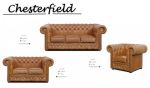Pohovka Chesterfield Lord 2 kůže koňak Pohovka Chesterfield Lord 2 kůže koňak