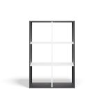 Regál Manja 2x3 antracit/bílá Regál Manja 2x3 antracit/bílá