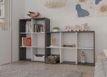 Regál Manja 2x3 antracit/bílá Regál Manja 2x3 antracit/bílá