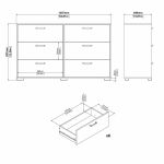 Komoda Selina 702 bílý lesk Komoda Selina 702 bílý lesk