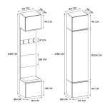 Předsíňová sestava Gaha II 1SZ1W bílá Předsíňová sestava Gaha II 1SZ1W bílá