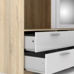 Skříň Lincoln 320 oak/bílý lesk Skříň Lincoln 320 oak/bílý lesk