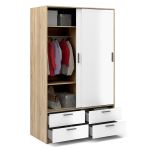 Skříň Lincoln 321 oak/bílý lesk Skříň Lincoln 321 oak/bílý lesk