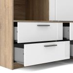 Skříň Lincoln 321 oak/bílý lesk Skříň Lincoln 321 oak/bílý lesk