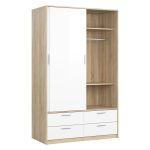 Skříň Lincoln 321 oak/bílý lesk Skříň Lincoln 321 oak/bílý lesk