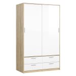 Skříň Lincoln 321 oak/bílý lesk Skříň Lincoln 321 oak/bílý lesk