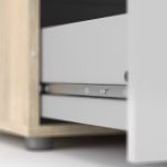 Komoda Pedro 505 oak/bílý lesk Komoda Pedro 505 oak/bílý lesk