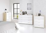 Komoda Pedro 505 oak/bílý lesk Komoda Pedro 505 oak/bílý lesk