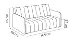 Rozkládací křeslo Vivian Grand IV kronos 22/tm.šedá Rozkládací křeslo Vivian Grand IV kronos 22/tm.šedá