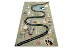 Dětský kusový koberec Fun Route Street animals green - 180x270 cm Dětský kusový koberec Fun Route Street animals green - 180x270 cm