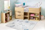 Dětský kusový koberec Bambino 1161 Owls grey - 80x150 cm