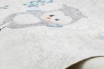 Dětský kusový koberec Bambino 1161 Owls grey - 80x150 cm