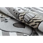 Dětský kusový koberec Petit Birds grey - 140x190 cm