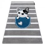 Dětský kusový koberec Petit Bulldog grey - 160x220 cm Dětský kusový koberec Petit Bulldog grey - 160x220 cm