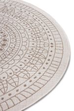 Kusový koberec Twin-Wendeteppiche 105475 Linen kruh – na ven i na doma - 140x140 (průměr) kruh cm Kusový koberec Twin-Wendeteppiche 105475 Linen kruh – na ven i na doma - 140x140 (průměr) kruh cm