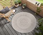 Kusový koberec Twin-Wendeteppiche 105475 Linen kruh – na ven i na doma - 140x140 (průměr) kruh cm Kusový koberec Twin-Wendeteppiche 105475 Linen kruh – na ven i na doma - 140x140 (průměr) kruh cm