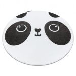 Dětský kusový koberec Petit Panda white kruh - 160x160 (průměr) kruh cm Dětský kusový koberec Petit Panda white kruh - 160x160 (průměr) kruh cm