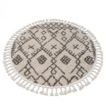 Kusový koberec Berber Tanger B5940 cream and brown kruh - 160x160 (průměr) kruh cm Kusový koberec Berber Tanger B5940 cream and brown kruh - 160x160 (průměr) kruh cm