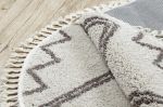 Kusový koberec Berber Asila cream and brown kruh - 120x120 (průměr) kruh cm Kusový koberec Berber Asila cream and brown kruh - 120x120 (průměr) kruh cm