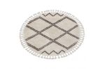 Kusový koberec Berber Asila cream and brown kruh - 120x120 (průměr) kruh cm Kusový koberec Berber Asila cream and brown kruh - 120x120 (průměr) kruh cm