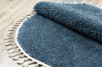 Kusový koberec Berber 9000 blue kruh - 120x120 (průměr) kruh cm Kusový koberec Berber 9000 blue kruh - 120x120 (průměr) kruh cm