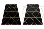 Kusový koberec Emerald geometric 1012 black and gold - 200x290 cm Kusový koberec Emerald geometric 1012 black and gold - 200x290 cm
