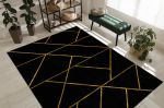 Kusový koberec Emerald geometric 1012 black and gold - 200x290 cm Kusový koberec Emerald geometric 1012 black and gold - 200x290 cm