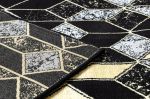 Běhoun Gloss 400B 86 3D geometric black/gold - 70x300 cm Běhoun Gloss 400B 86 3D geometric black/gold - 70x300 cm