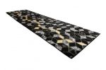 Běhoun Gloss 400B 86 3D geometric black/gold - 70x300 cm Běhoun Gloss 400B 86 3D geometric black/gold - 70x300 cm