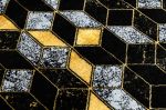 Běhoun Gloss 400B 86 3D geometric black/gold - 70x300 cm Běhoun Gloss 400B 86 3D geometric black/gold - 70x300 cm