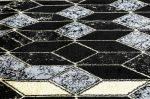 Běhoun Gloss 400B 86 3D geometric black/gold - 70x300 cm Běhoun Gloss 400B 86 3D geometric black/gold - 70x300 cm