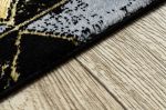Běhoun Gloss 400B 86 3D geometric black/gold - 70x300 cm Běhoun Gloss 400B 86 3D geometric black/gold - 70x300 cm