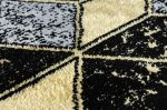 Běhoun Gloss 400B 86 3D geometric black/gold - 70x300 cm Běhoun Gloss 400B 86 3D geometric black/gold - 70x300 cm