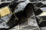 Běhoun Gloss 400B 86 3D geometric black/gold - 70x300 cm Běhoun Gloss 400B 86 3D geometric black/gold - 70x300 cm