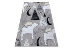 Dětský kusový koberec Junior 51974.802 Bears grey - 80x150 cm Dětský kusový koberec Junior 51974.802 Bears grey - 80x150 cm
