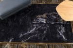 Kusový koberec Miro 51278.809 Marble black / gold - 160x220 cm Kusový koberec Miro 51278.809 Marble black / gold - 160x220 cm