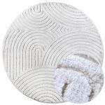Kusový koberec New York 106203 White kruh - 160x160 (průměr) kruh cm Kusový koberec New York 106203 White kruh - 160x160 (průměr) kruh cm
